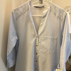 Zara Basic Cotton Stripe Shirt